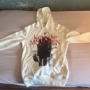 Alexander McQueen White Sweatshirt with Graphic Design